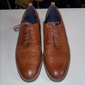 Cole Haan GrandEvolution Tan Leather Wingtip Oxford Shoes C26385 Mens 13M